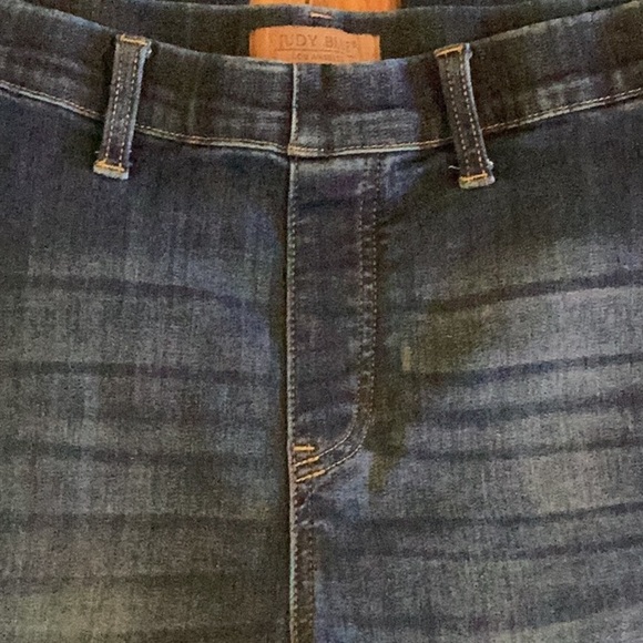 Judy Blue pull on super flare denim blue jeans - Picture 8 of 16